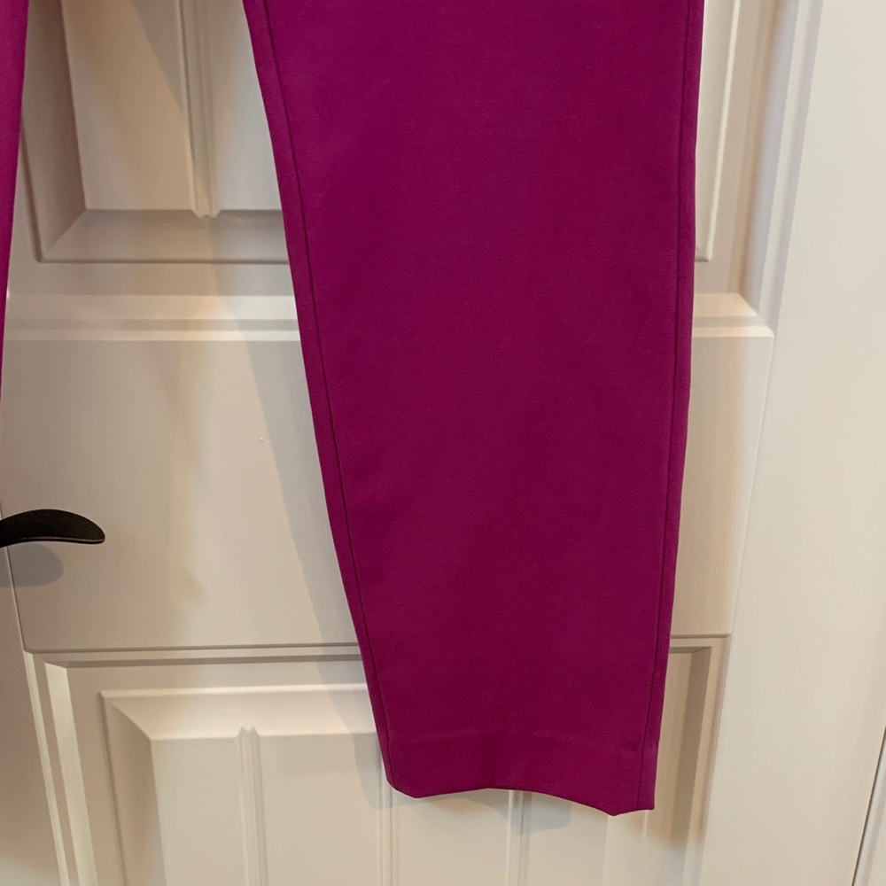 White House Black Market Elle Slim Vibrant Pink Cropped Pants 4 - Picture 5 of 8